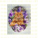 ORANGE GINGER CAT LILACS PURPLE ROSE* UNSET PORCELAIN CAMEO CAB