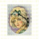 VICTORIAN FLAPPER DECO  LADY PORCELAIN CAMEO CAB