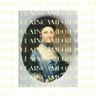 VICTORIAN ROYAL LADY WITH BLUE LACE DRESS UNSET PORCELAIN CAMEO CAB