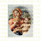 CATHOLIC VIRGIN MARY JESUS MADONNA CHILD PORCELAIN CAMEO CAB 9-6