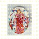 PINK LOVE ANGEL WITH ROSE * UNSET PORCELAIN CAMEO CAB