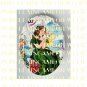 GREEN ANGEL WITH DOVE  * UNSET PORCELAIN CAMEO CAB