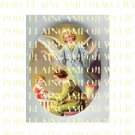 GUARDIAN ANGEL MOTHER CHILD  PRAYING PORCELAIN CAMEO CAB