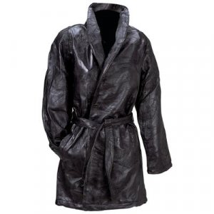 Giovanni Navarre&Acirc;&reg; Italian Stone&acirc;�&cent; Design 3/4 Length Genuine Leather Coat