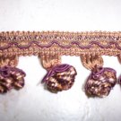 Bobble Fringe Bronze, Plum, Sage- 10.25-FS