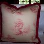 Custom Handmade Pillows Toile Set by Veronica Mandolini 94.00-FS