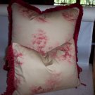 Custom Handmade Pillows Toile Set by Veronica Mandolini 94.00-FS