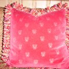 Red Velvet Bee Handmade Pillow by Veronica Mandolini 86.00-FS