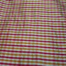 Silk Fabric, Plaid, CK206, Red, Gold, Ivory, Green -27.95per yd-FS
