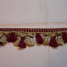 Tassel Fringe Alternating Reds & Off Whites- 21.95-FS