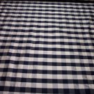 Silk Black & Off White Check Plaid 28.95per yd-FS
