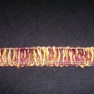 Chenille Loop Fringe  1 1/2" 2412  Rust/Gold/Green  10.49yard-FS