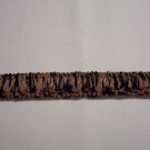 Loop Fringe 1 1/2" Chenille Black Gold Camel 22153-CM17- 14.95yard