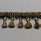 Tassel Fringe, Black, Gold, 11805-N18- 14.95