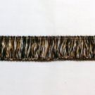 Chain Loop Fringe Black Beige Brown  9.95 yard