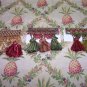 Custom Pineapple Diamond Handmade Pillow with Fringe Choice 175.00