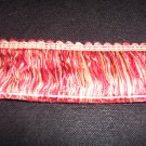 1 3/4" Brush Fringe Red, Pink, Yellow, C303B-12,  12.95yard-