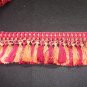 4" Tassel Fringe, Copper, Wine, BF104-18/17- 16.95-per yd