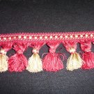 Tassel Fringe, Red, Yellow, C3031-12- 12.95-per yd