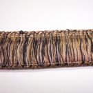 1 3/4" Brush Fringe Black, Gold, Beige  12.95per yd-FS