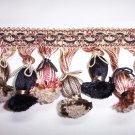 BF-170-C6 Bell Tassel Fringe, Black, Taupe, Red $14.99 per yd