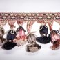 BF-170-C6 Bell Tassel Fringe, Black, Taupe, Red $14.99 per yd