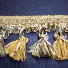 Tassel Fringe 3 1/4" Gold, Green, Taupe, Black 15.95per yd