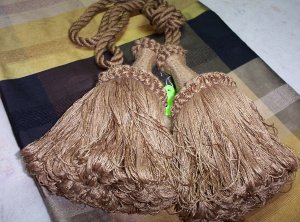 Double Swag Tassel Tieback E16 Camel Gold  59.99