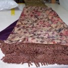 Poppy & Purple Velvet Throw
