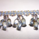 Bell Tassel Fringe 2.25"  Blue $12.99 per yard