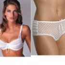 46c ballet bware white polka bra pantie set bnwt