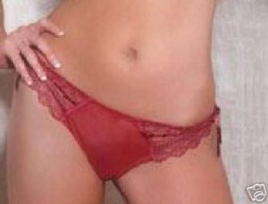young attitude by warners latino red large lace thong new with tags