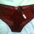 young attitude by warners latino red large pantie short new with tags