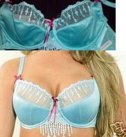 32e warners young attitude turquoise & pink pushup padded bra new with tags