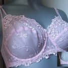 38f pink broderie embroidered lace bra from young attitude by warners,brand new with original tag