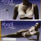 sloggi chic 38b white cotton lace bra brand new in original retail box