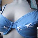 cornflower blue underwired Bikini swim set by lepel size 34 c/d new with tags