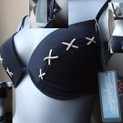 Lepel Kisses padded Black Ivory Bikini swim set 32c/d new with tags