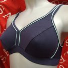 36c navy blue ex brand high impact shock absorber style sports bra