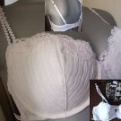 34d ex marks & specer white padded balcony bra new with original sales display card