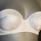 32b gossard white superboost strapless satin bra underwired new with tags