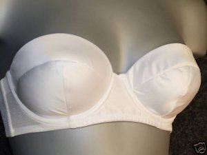 34a gossard white superboost strapless satin bra underwired new with tags