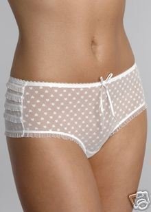 ballet bware white polka knickers size 10 to 12 bnwt
