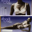 sloggi chic 38c white cotton underwired lace bra bnwt