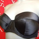 36b gossard black superboost strapless satin bra BNWT