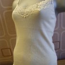 ex kew cotton & diamonte lace ivory vest 10/12 S BN