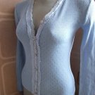 ladies thermal cardigan sky blue S 10 ex jigsaw