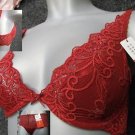 32a triumph seductive feel red lace glitter bra BNWT