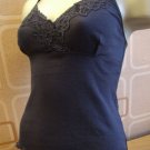 ex kew cotton&lace blue twilight shaped vest 10/12 s BN