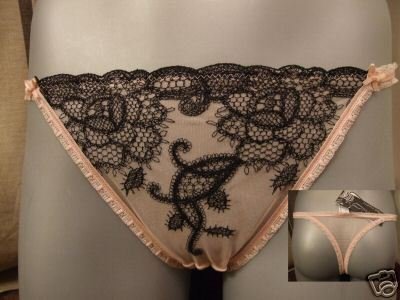 gossard elspeth gibson salmon pink 12 to 14 thong bnwt